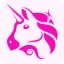The icon representing the logo of uniswap